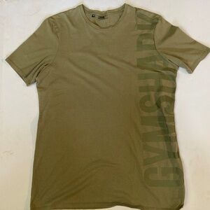 Gymshark Apollo T-Shirt Men's Sz XL. Core Olive Green Short Sleeve Tee